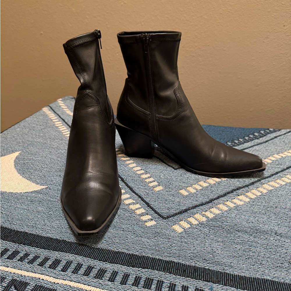 Steve Madden Black Ankle Booties